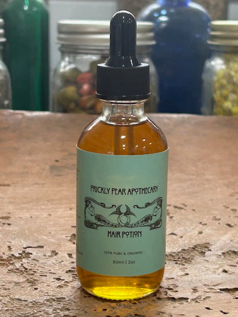 Prickly Pear Apothecary Hair Potion – Revitalizing Botanical Hair Oil
